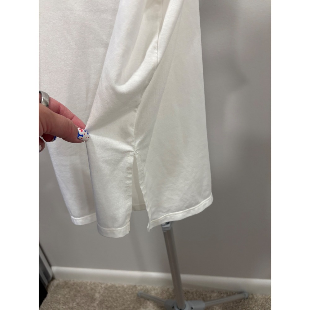 Athleta Open Back Athletic Tank Top White Size Large Lightweight Athleisure - Picture 4 of 9